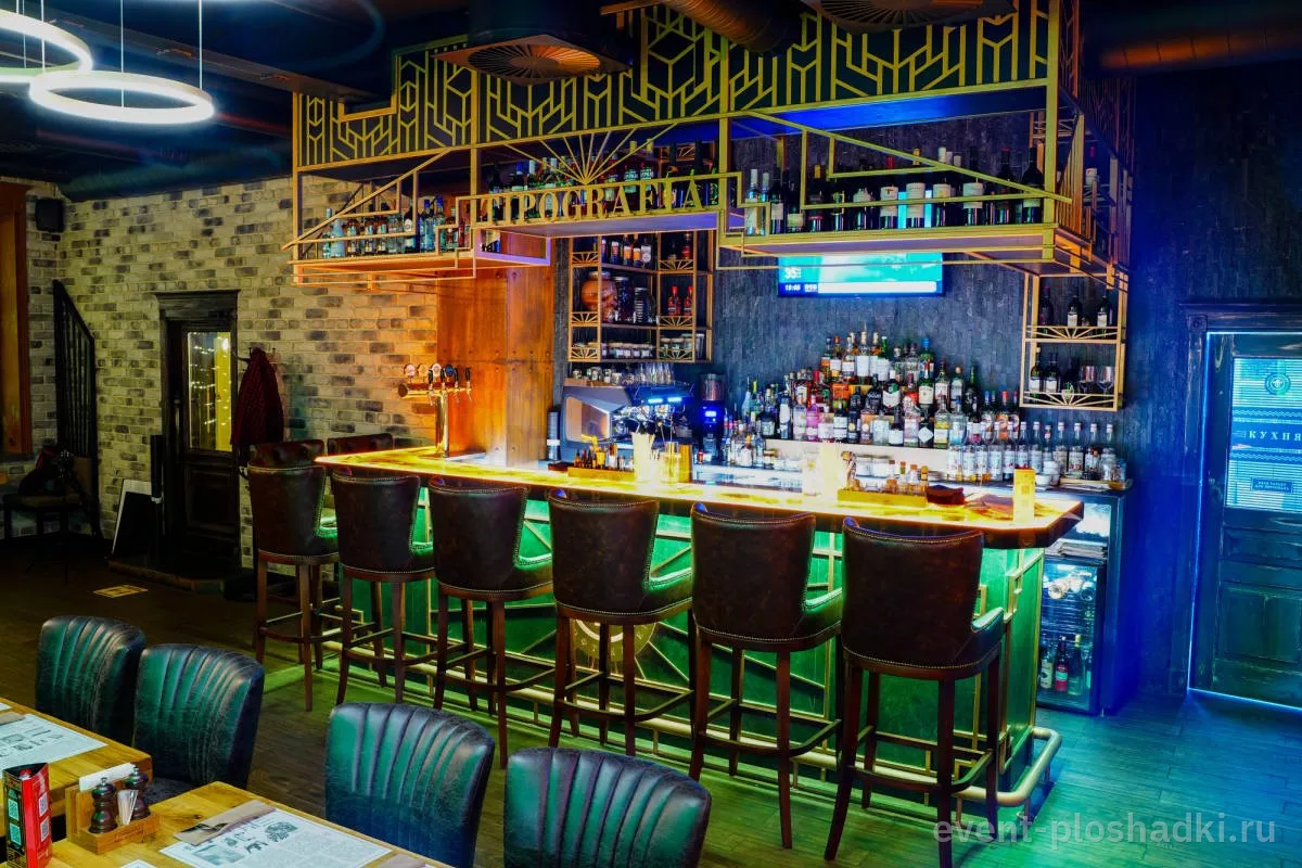 Loft Cafe Tipografia — Первый этаж «Бар» — лофт в Москве — фото 5