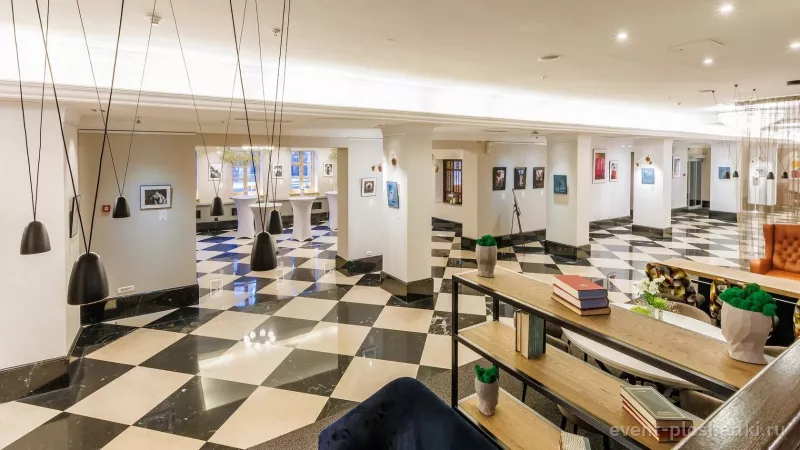 Vasilievsky Hotel — Ресторан, Арт-рум и Библиотека — зал в отеле в Санкт-Петербурге — фото 3
