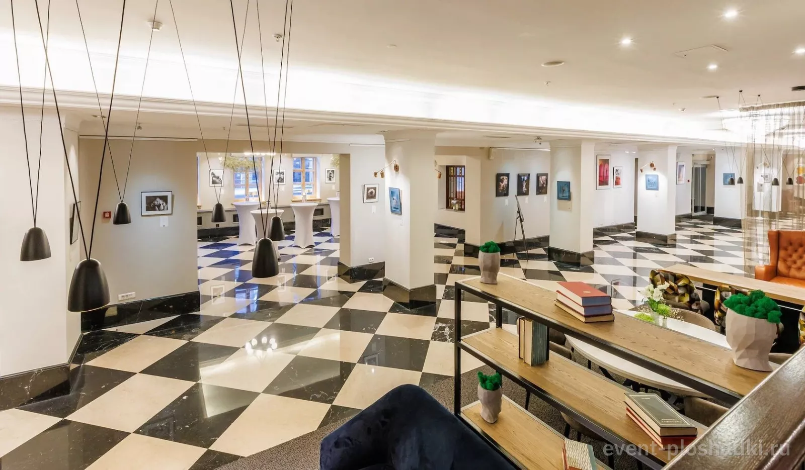 Vasilievsky Hotel — Ресторан, Арт-рум и Библиотека — зал в отеле в Санкт-Петербурге — фото 3