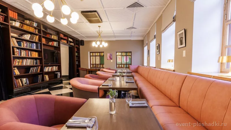 Vasilievsky Hotel — Ресторан, Арт-рум и Библиотека — зал в отеле в Санкт-Петербурге — фото 5