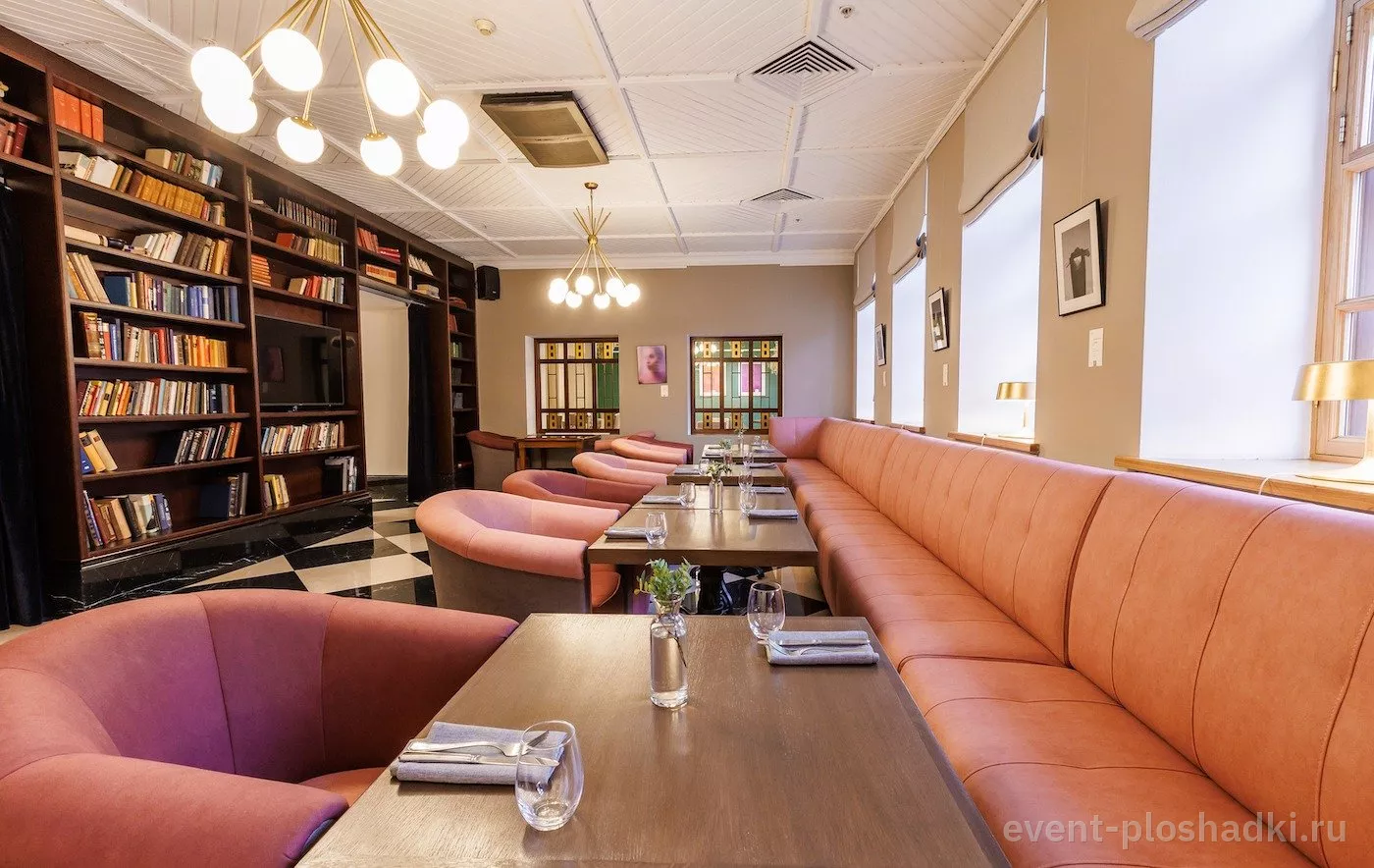 Vasilievsky Hotel — Ресторан, Арт-рум и Библиотека — зал в отеле в Санкт-Петербурге — фото 5